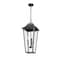Z-Lite Gannon 3 Light Outdoor Chain Mount Ceiling Fixture, 12in. W x 27.5in. H, Black 5008CHXL-BK - alternate 2